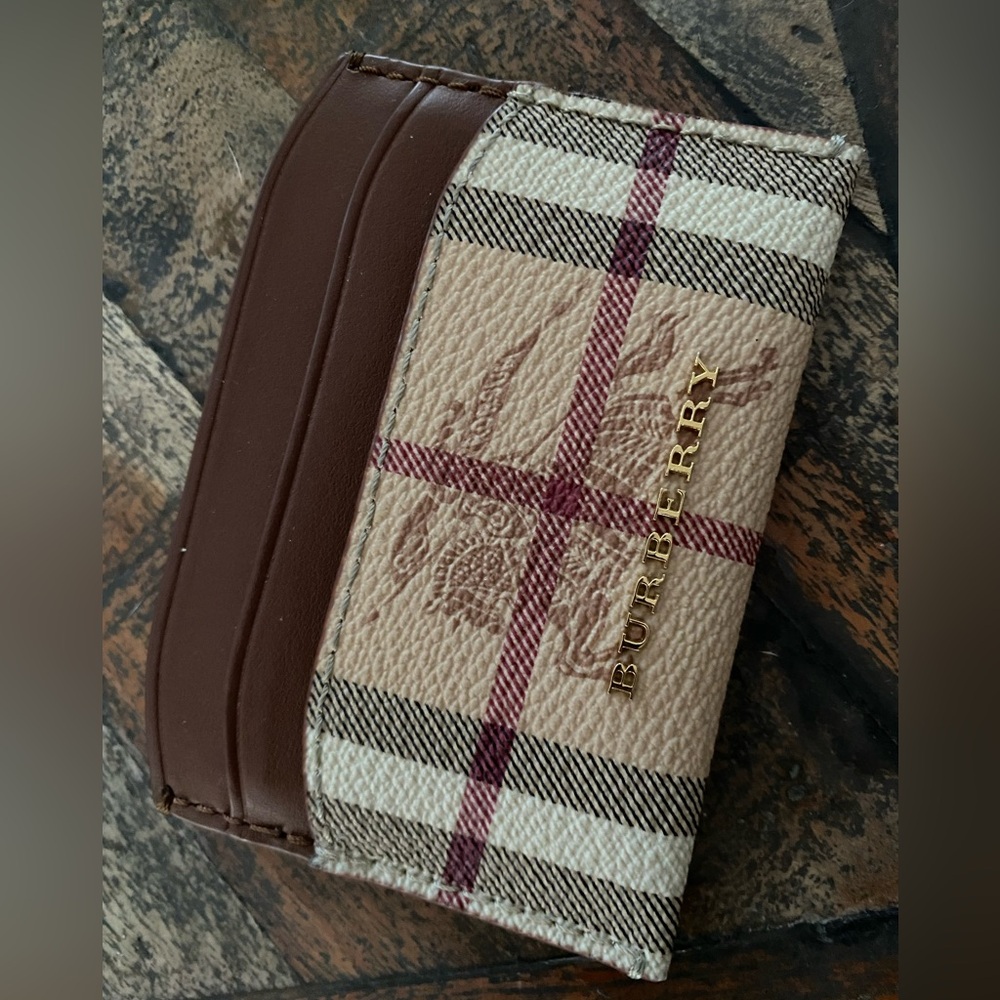 Burberry canvas card case